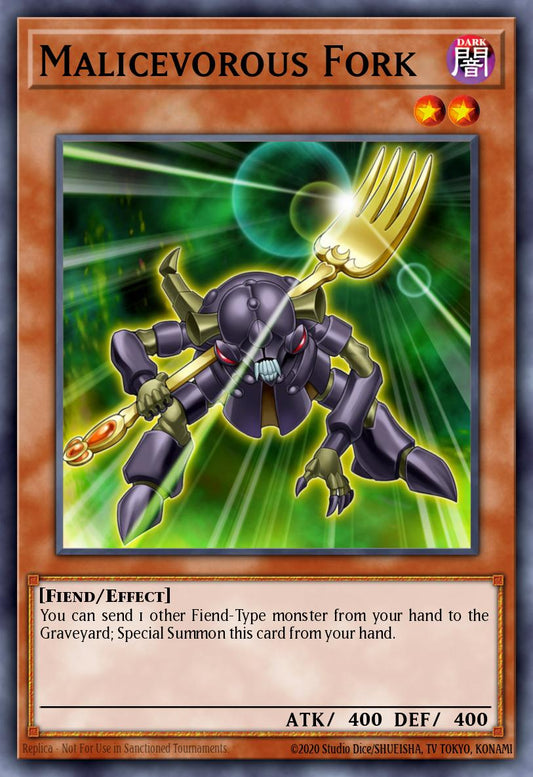 (128) YuGiOh TCG MP14: 2014 Mega-Tins Mega-Pack Single: Malicevorous Fork  Common