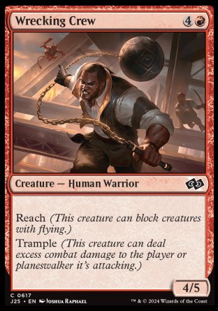 (617) Magic The Gathering Foundations Jumpstart Single: Wrecking Crew  Common