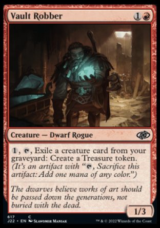(617) Magic The Gathering Jumpstart 2022 Single: Vault Robber  Common