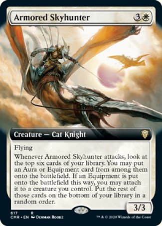 (617/361) Magic The Gathering Commander Legends: Extras Single: Armored Skyhunter  Rare