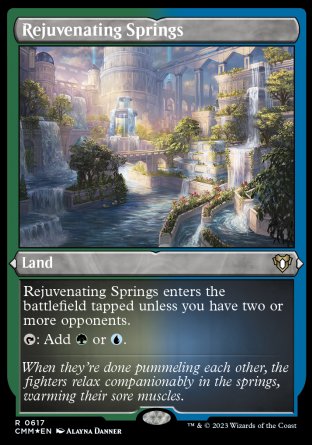 (617) Magic The Gathering Commander Masters: Extras Single: Rejuvenating Springs (V.1)  Rare