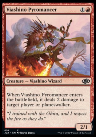 (618) Magic The Gathering Jumpstart 2022 Single: Viashino Pyromancer  Common