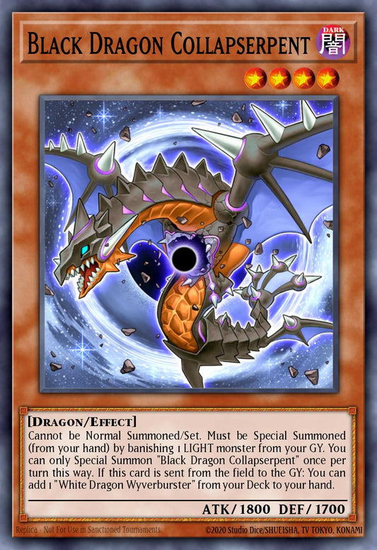 (204) YuGiOh TCG RA04: Quarter Century Stampede Single: Black Dragon Collapserpent (V.1 - Platinum Secret Rare)  Platinum Secret Rare