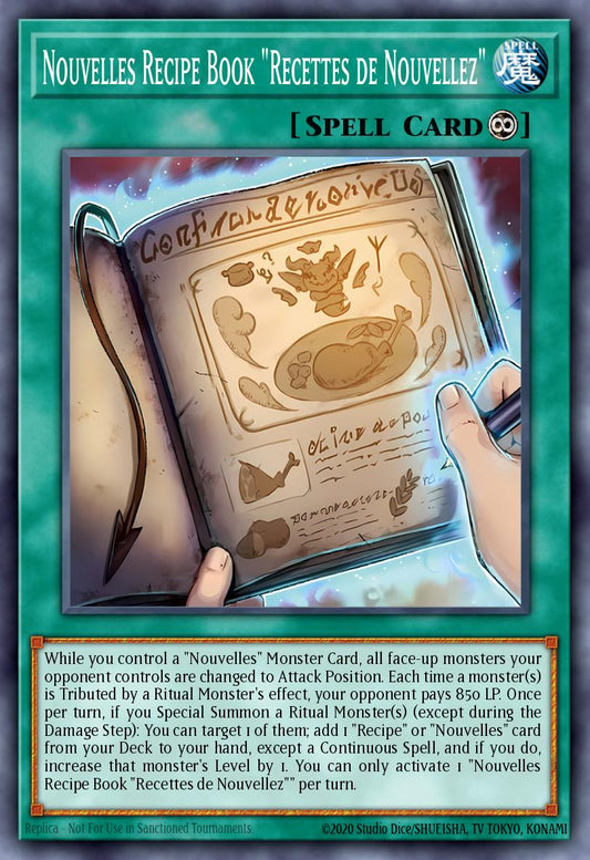 (DUAD067) YuGiOh TCG Duelist’s Advance Single: Nouvelles Recipe Book Recettes de Nouvellez  Common