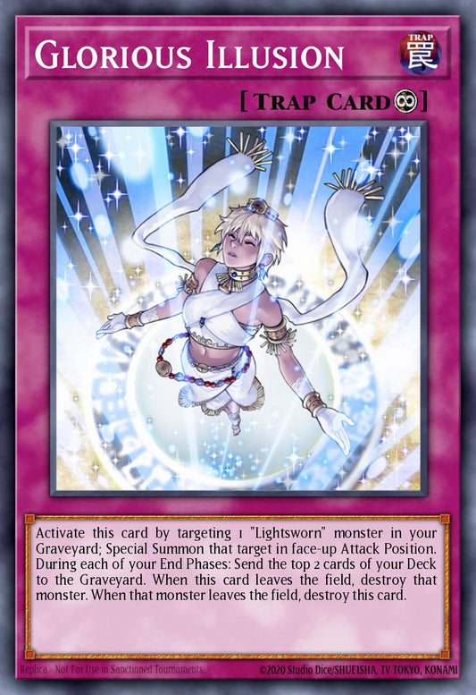 (071) YuGiOh TCG LODT: Light of Destruction Single: Glorious Illusion (V.2 - Rare)  Rare