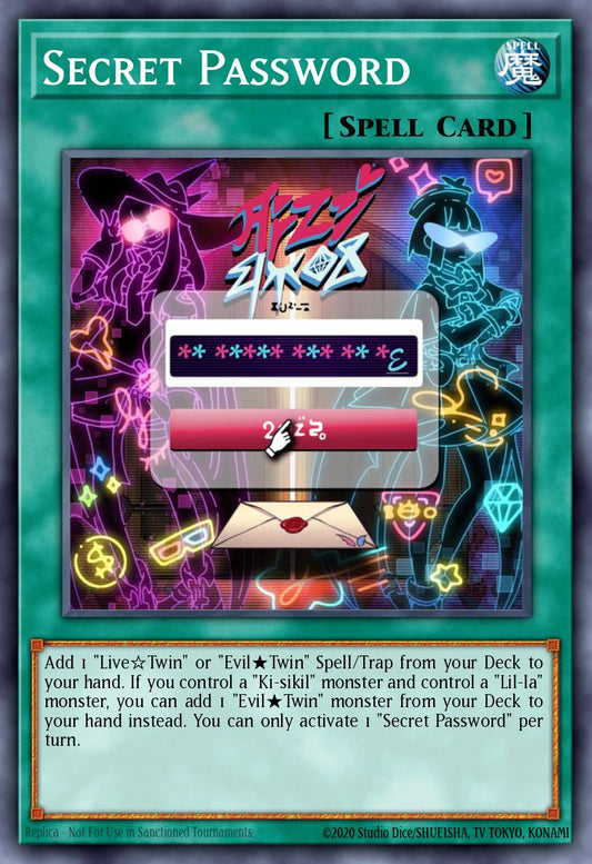 (095) YuGiOh TCG RA04: Quarter Century Stampede Single: Secret Password (V.3 - Secret Rare)  Secret Rare
