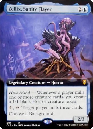 (619) Magic The Gathering Commander Legends: Battle for Baldur's Gate: Extras Single: Zellix, Sanity Flayer (V.2) Holo Mythic