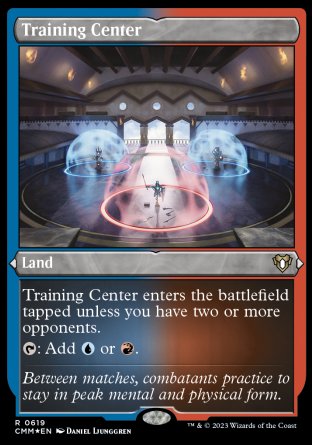 (619) Magic The Gathering Commander Masters: Extras Single: Training Center (V.1)  Rare