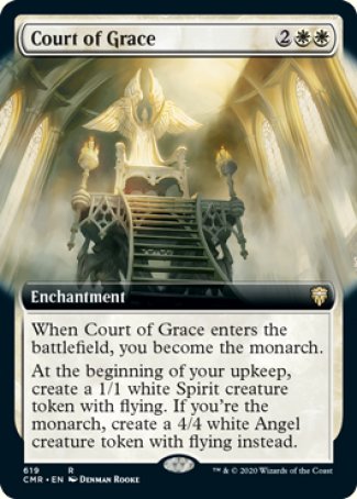 (619/361) Magic The Gathering Commander Legends: Extras Single: Court of Grace Holo Rare