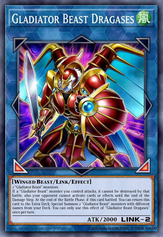 (150) YuGiOh TCG MP19: 2019 Gold Sarcophagus Tin Mega Pack Single: Gladiator Beast Dragases  Common
