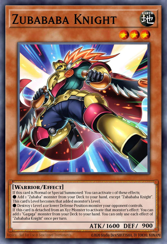 (DUAD001) YuGiOh TCG Duelist’s Advance Single: Zubababa Knight  Super Rare