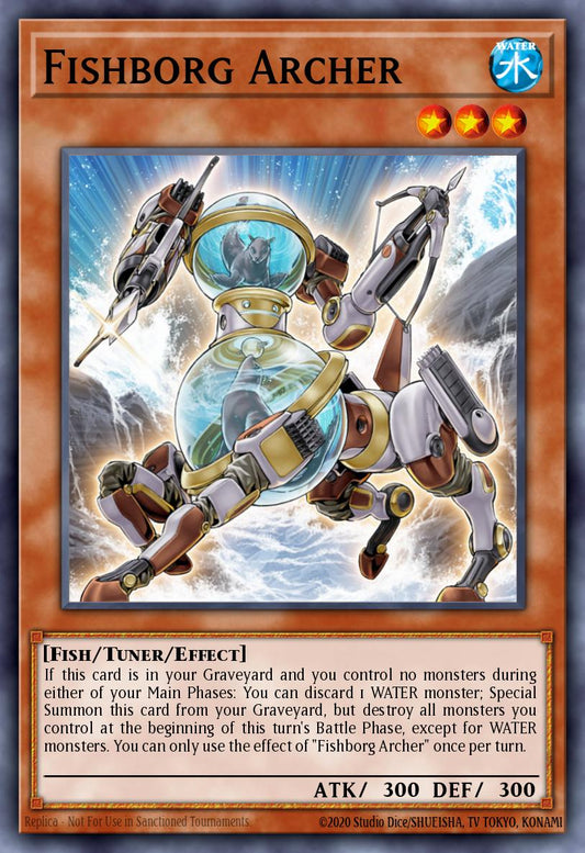 (122) YuGiOh TCG MP14: 2014 Mega-Tins Mega-Pack Single: Fishborg Archer  Common