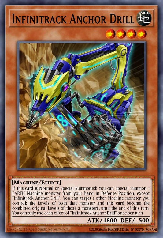(207) YuGiOh TCG MP20: 2020 Tin of Lost Memories Mega Pack Single: Infinitrack Anchor Drill  Ultra Rare
