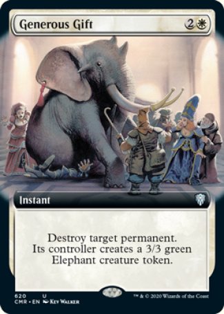 (620/361) Magic The Gathering Commander Legends: Extras Single: Generous Gift (V.2) Holo Uncommon