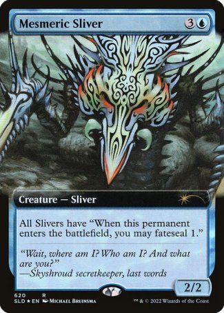 (620) Magic The Gathering Secret Lair Drop Series Single: Mesmeric Sliver  Rare