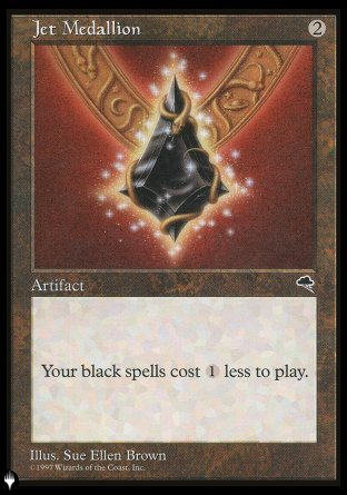 (000) Magic The Gathering The List Single: Jet Medallion  Rare