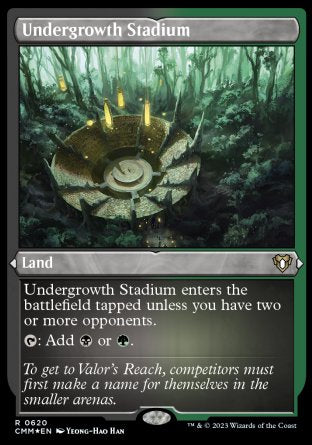 (620) Magic The Gathering Commander Masters: Extras Single: Undergrowth Stadium (V.1)  Rare