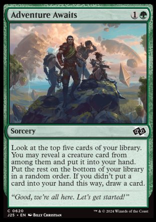 (620) Magic The Gathering Foundations Jumpstart Single: Adventure Awaits  Common