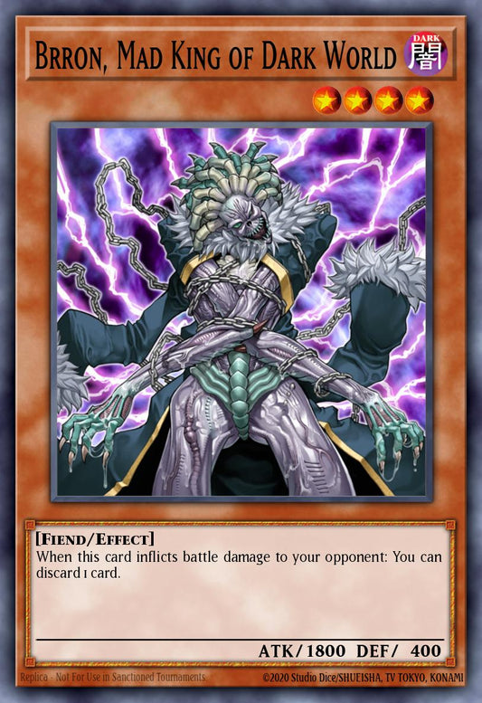 (244) YuGiOh TCG LCJW: Legendary Collection 4: Mega Pack Single: Brron, Mad King of Dark World  Ultra Rare