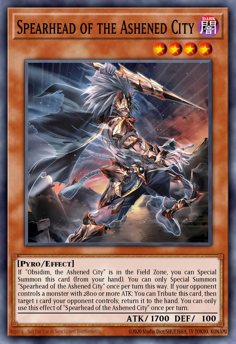 (091) YuGiOh TCG LEDE: Legacy of Destruction Single: Spearhead of the Ashened City  Super Rare