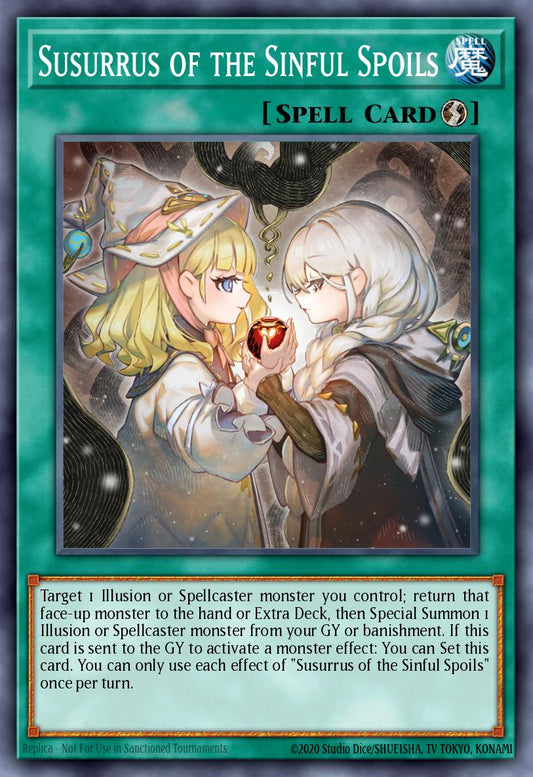(060) YuGiOh TCG INFO: The Infinite Forbidden Single: Susurrus of the Sinful Spoils  Super Rare