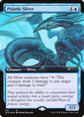 (621) Magic The Gathering Secret Lair Drop Series Single: Psionic Sliver  Rare