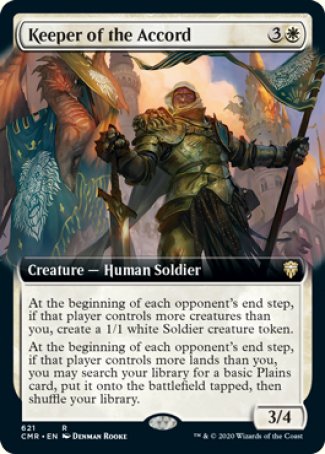 (621/361) Magic The Gathering Commander Legends: Extras Single: Keeper of the Accord  Rare