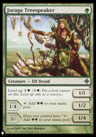 (190) Magic The Gathering The List Single: Joraga Treespeaker  Uncommon