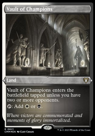 (621) Magic The Gathering Commander Masters: Extras Single: Vault of Champions (V.1) Holo Rare