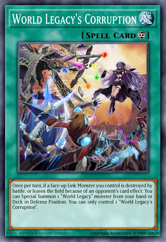 (037) YuGiOh TCG MP19: 2019 Gold Sarcophagus Tin Mega Pack Single: World Legacy's Corruption  Common