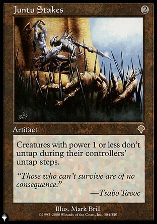 (304) Magic The Gathering The List Single: Juntu Stakes  Rare