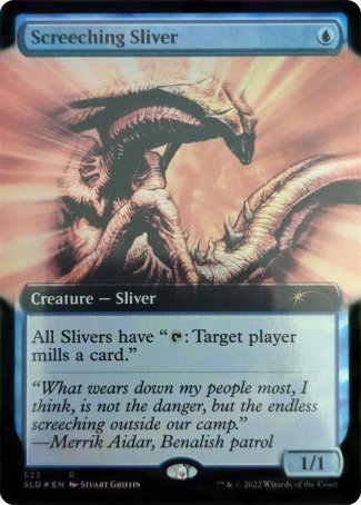 (622) Magic The Gathering Secret Lair Drop Series Single: Screeching Sliver Holo Rare