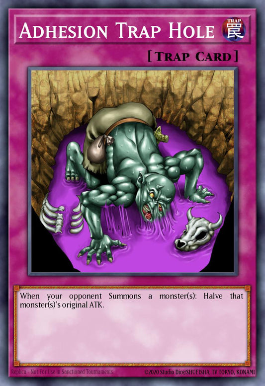 (050) YuGiOh TCG MFC: Magician's Force Single: Adhesion Trap Hole  Common