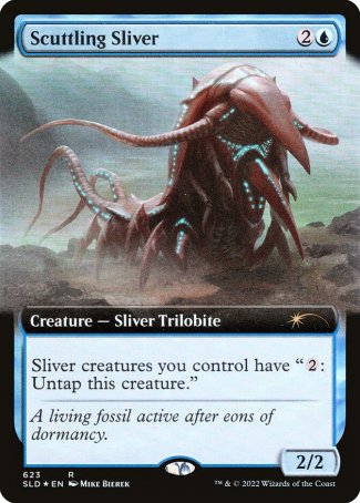 (623) Magic The Gathering Secret Lair Drop Series Single: Scuttling Sliver  Rare