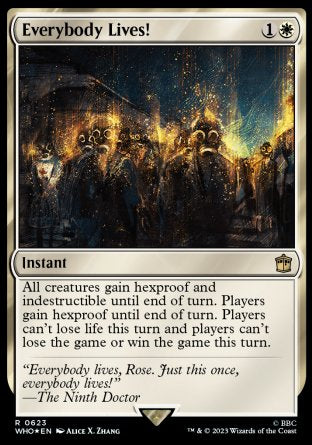 (623) Magic The Gathering Universes Beyond: Doctor Who: Extras Single: Everybody Lives! (V.2) Holo Rare