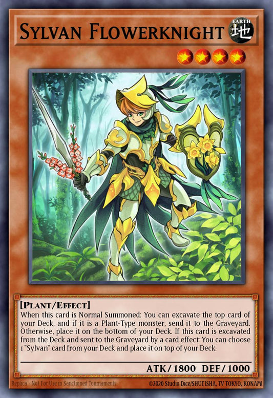 (199) YuGiOh TCG MP14: 2014 Mega-Tins Mega-Pack Single: Sylvan Flowerknight  Super Rare