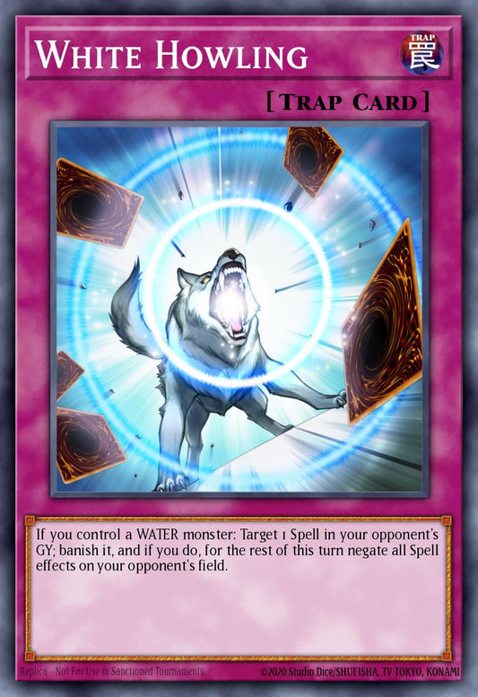 (143) YuGiOh TCG MP20: 2020 Tin of Lost Memories Mega Pack Single: White Howling  Rare