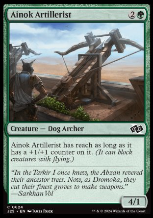 (624) Magic The Gathering Foundations Jumpstart Single: Ainok Artillerist  Common
