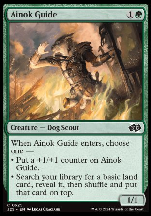 (625) Magic The Gathering Foundations Jumpstart Single: Ainok Guide  Common