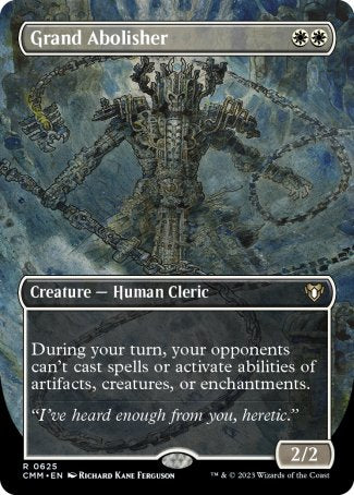 (625) Magic The Gathering Commander Masters: Extras Single: Grand Abolisher (V.2) Holo Rare
