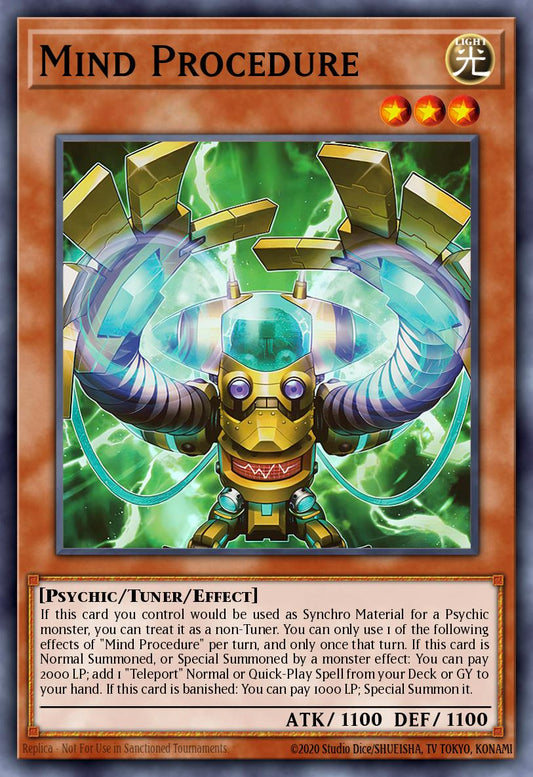 (DUAD015) YuGiOh TCG Duelist’s Advance Single: Mind Procedure  Super Rare