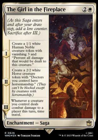 (626) Magic The Gathering Universes Beyond: Doctor Who: Extras Single: The Girl in the Fireplace  Rare