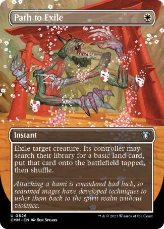 (626) Magic The Gathering Commander Masters: Extras Single: Path to Exile Holo Uncommon