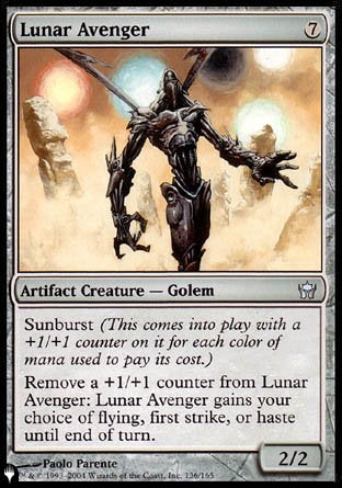 (136) Magic The Gathering The List Single: Lunar Avenger  Uncommon
