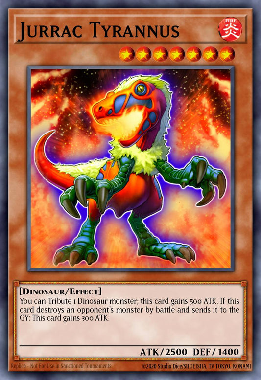 (018) YuGiOh TCG SBSC: Speed Duel: Scars of Battle Single: Jurrac Tyrannus  Common