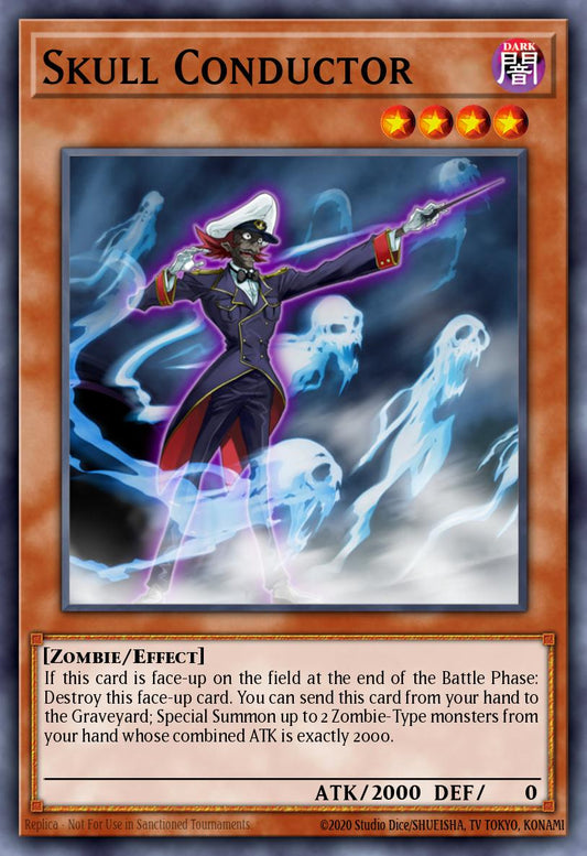 (098) YuGiOh TCG ABPF: Absolute Powerforce Single: Skull Conductor  Rare