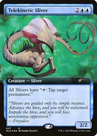 (627) Magic The Gathering Secret Lair Drop Series Single: Telekinetic Sliver  Rare