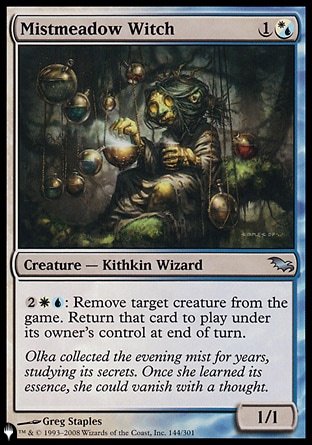 (144) Magic The Gathering The List Single: Mistmeadow Witch  Uncommon