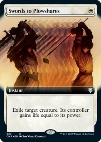 (627/361) Magic The Gathering Commander Legends: Extras Single: Swords to Plowshares (V.2)  Uncommon