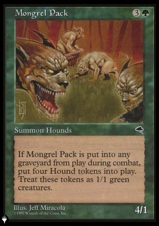 (000) Magic The Gathering The List Single: Mongrel Pack  Rare